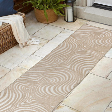 Maribo Abstract Groovy Striped Area Rug